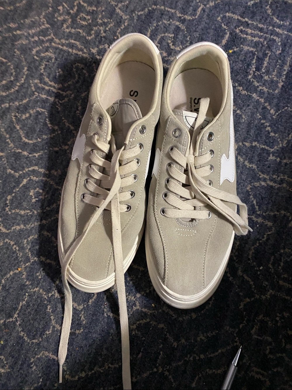 Men's Stepney Workers Club Low-Top Lace-Up Sneakers in Light Beige